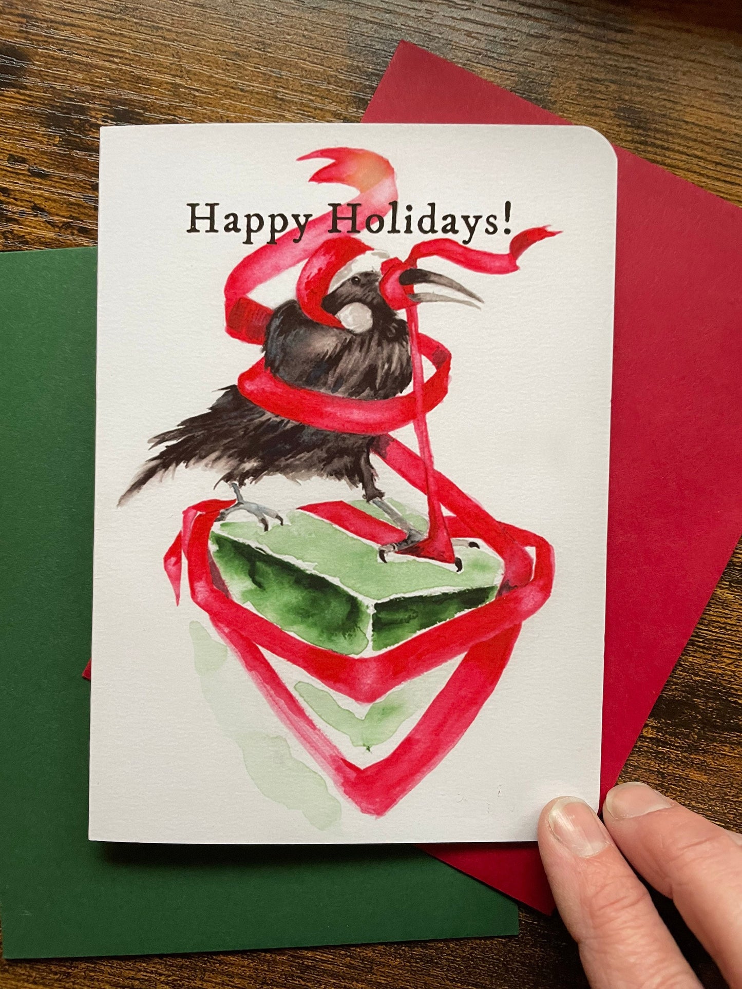 Raven #2 Holiday Christmas 12 Card Set