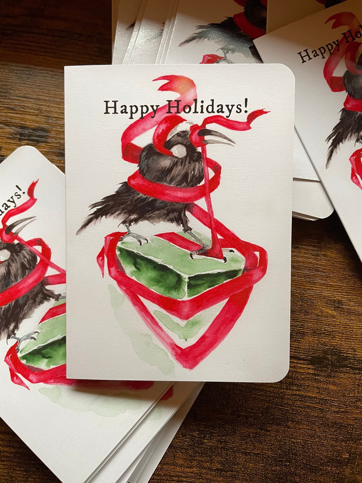 Raven #2 Holiday Christmas 12 Card Set