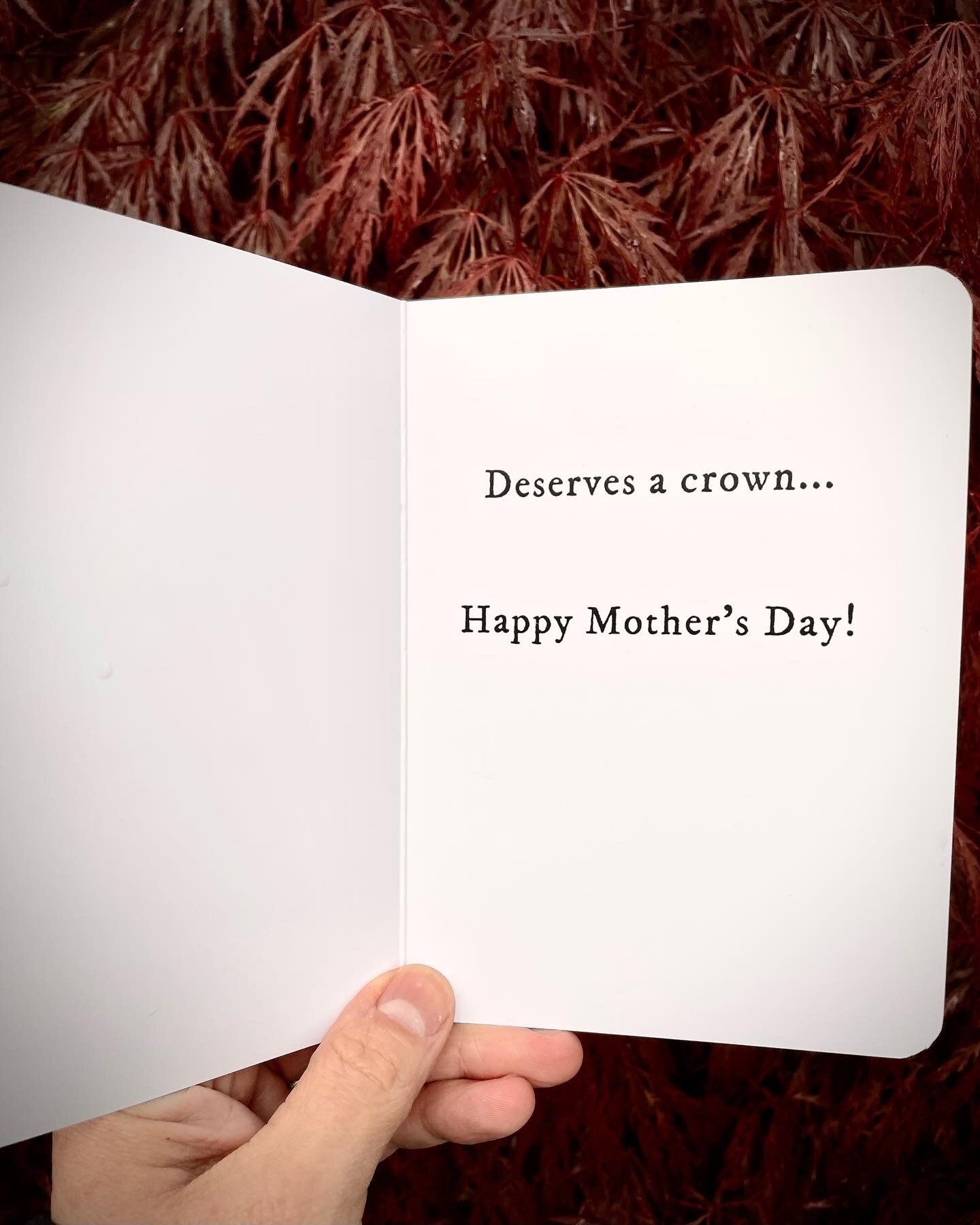 Mother's Day Crow Card 6.25x4.5